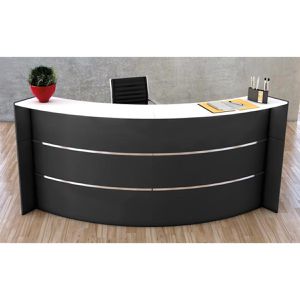 Produktbild für Empfangstheke Kerkmann Bari 3552, anthrazit / weiß