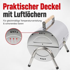 Produktbild für Holzkohlegrill Böttcher-AG 60008, Picknick Grill