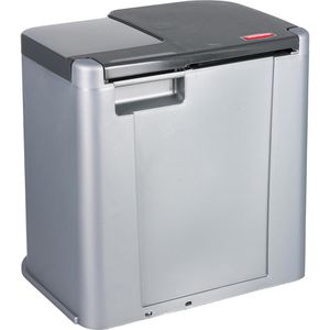 Produktbild für Mülleimer Curver Duo Pedal Bin, anthrazit