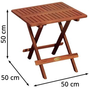Produktbild für Beistelltisch Garden-Pleasure LA, braun, aus Massivholz