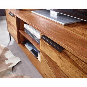 Produktbild für Lowboard Wohnling WL6.552, aus Massivholz, sheesham