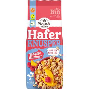 Produktbild für Müsli Bauckhof Hafer Knusper Mango Himbeer, glutenfrei, BIO
