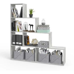 Produktbild für Bücherregal Vicco 57702, beton grau