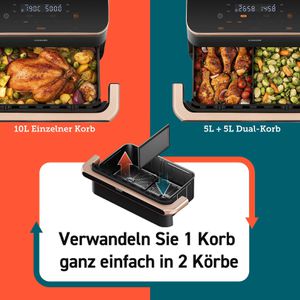 Produktbild für Heißluftfritteuse Cosori DualBlaze Twinfry, CAF-TF101S-AEUR