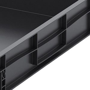 Produktbild für Eurobox AUER ESD EG 86/12 HG, schwarz, 45 Liter