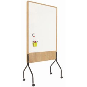 Produktbild für Moderationstafel Rocada NAT8100 Natural, Holzoptik, mit Rollen