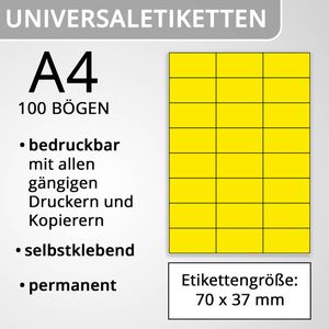 Produktbild für Universaletiketten Herma 4406 Special, gelb