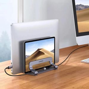 Produktbild für Laptop-Ständer UGREEN Doppelt Vertikal 60643, aus Aluminium