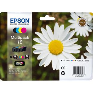 Produktbild für Tinte Epson 18 C13T180640 Gänseblümchen, Multipack