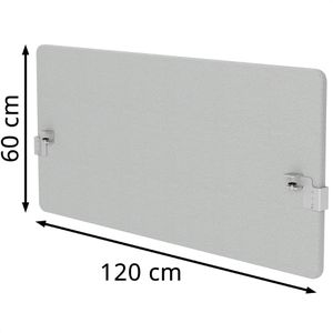 Produktbild für Tischtrennwand Böttcher-AG Vibe, hellgrau