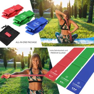 Produktbild für Fitnessband bemaxx Gym Band Set, 2 m x 15 cm
