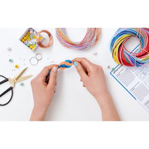 Produktbild für Bastelset Folia 731100 Flechtschnüre Scoubidou