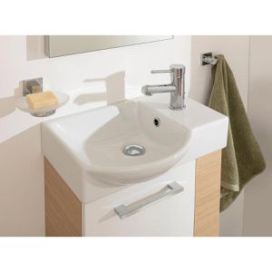 Produktbild für Waschbecken Fackelmann Gäste-WC, aus Keramik, weiß