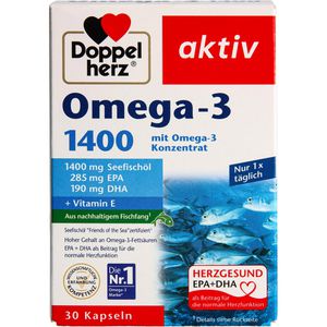 Produktbild für Omega-3 Doppelherz aktiv, hochdosiert, 30 Kapseln