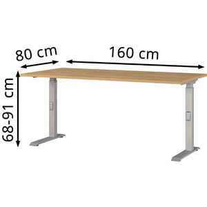 Produktbild für Schreibtisch Germania Mailand, 7911-638, eiche