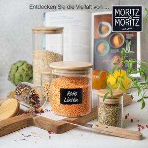 Produktbild für Vorratsglas Moritz&amp;Moritz 2467, mit Bambusdeckel