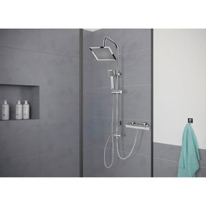 Produktbild für Duschsystem Cornat Carballo, verchromt