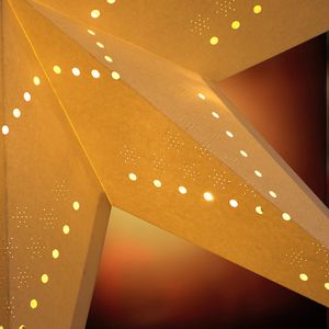 Produktbild für Weihnachtsstern CASARIA 108573, Papierstern creme