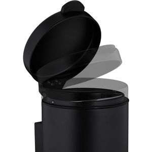 Produktbild für Mülleimer Relaxdays 10038562, schwarz