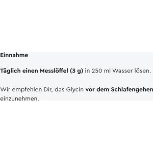 Produktbild für Aminosäuren gloryfeel L-Glycine, Getränkepulver
