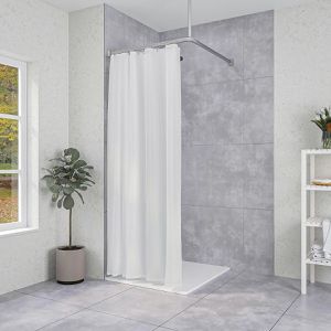Produktbild für Duschvorhangstange Sealskin Easy Roll Komplett-Set
