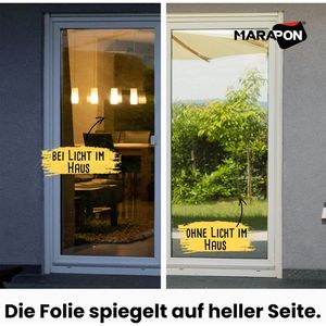 Produktbild für Fensterfolie Marapon M9020SMS silber, selbstklebend