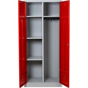 Produktbild für Mehrzweckschrank G-Office CLC/FD.1880, abschließbar, rot
