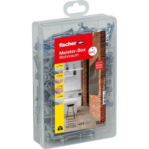Produktbild für Schrauben-Dübel-Set Fischer 513777, MeisterBox Wohnraum