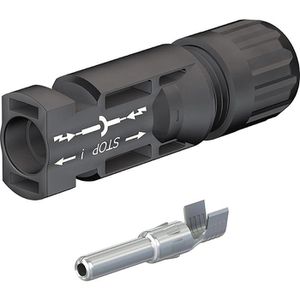 Solarstecker Stäubli PV-KST4/6I-UR, MC4-Stecker