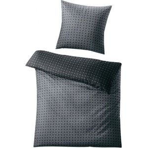 Produktbild für Bettwäsche Kleine-Wolke Punto, Anthrazit, Satin