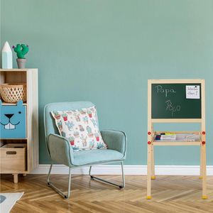 Produktbild für Kreidetafel Relaxdays mit Whiteboard, grün/weiß, magnetisch