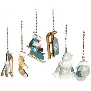 Produktbild für Weihnachtsbaumschmuck Heitmann-Deco 91013, petrol, 8-10 cm