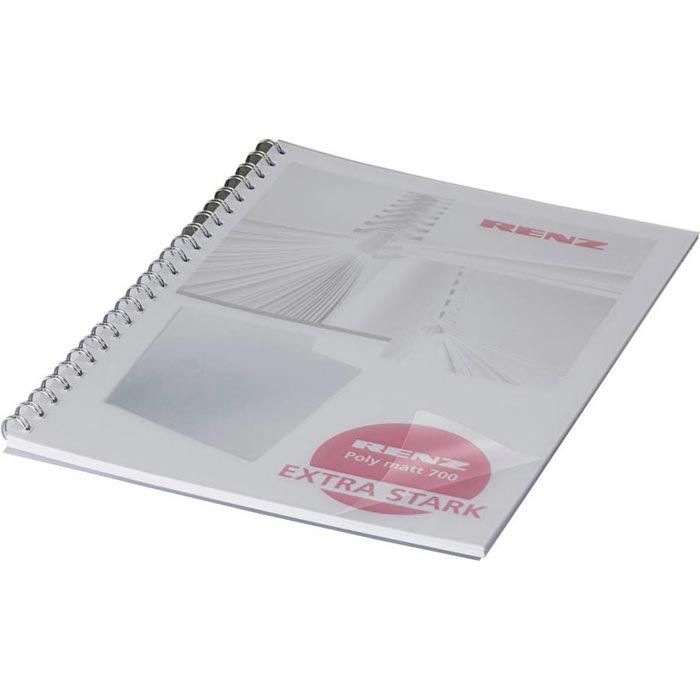 Pavo Klarsichtfolien A4 - 100 Stück Transparent/matt/rosa 0.30mm