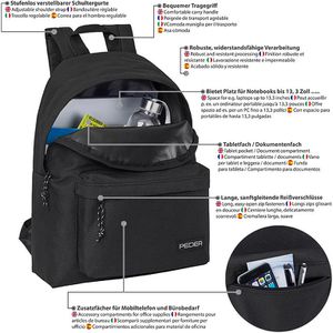 Produktbild für Rucksack Pedea Style, 66070001, 40 cm