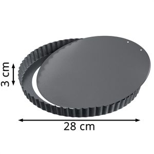 Produktbild für Backform Kaiser La Forme Plus, Obstbodenform, aus Stahl