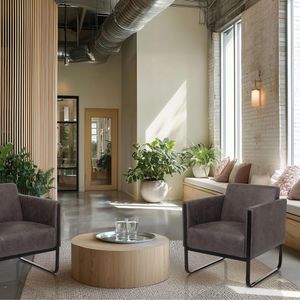 Produktbild für Loungesessel hJh-OFFICE ARUBA, 713516, grau