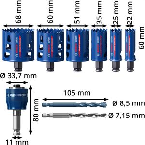 Produktbild für Lochsäge Bosch Expert Tough 2608900445, 9-teilig