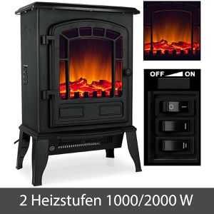 Produktbild für Heizlüfter Monzana 103239, schwarz, mit 2 Stufen bis 2000 Watt