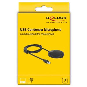 Produktbild für Mikrofon DeLock 20672, schwarz