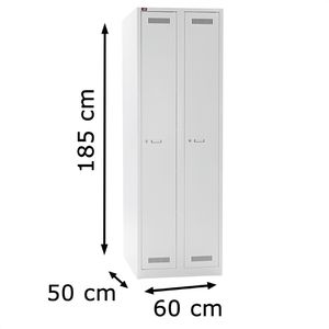 Produktbild für Spind Bisley-Light GL06D1-245, lichtgrau