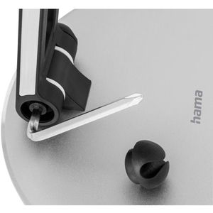 Produktbild für Tablet-Halterung Hama 125123, silber / schwarz, für Tisch