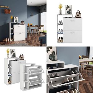 Produktbild für Schuhschrank Vicco Tobias, weiß