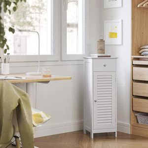 Produktbild für Badschrank Vasagle BBC43WT, mit 4 Füßen, weiß