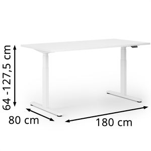 Produktbild für Schreibtisch Actiforce Pro 1050 lite, weiß / weiß