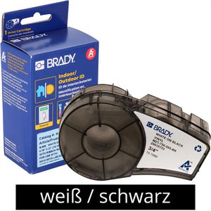 Produktbild für Schriftband Brady M21-750-595-BK-WT, 19,05mm