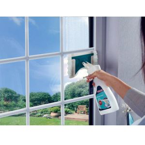 Produktbild für Glasreiniger Leifheit Sprühwischer gebrauchsfertig