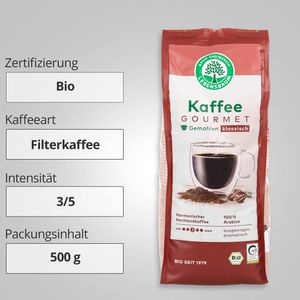 Produktbild für Kaffee Lebensbaum Gourmet klassisch, BIO