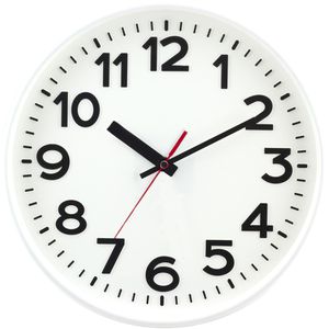 Wanduhr Eurotime 53821-00, Kunststoff, analog, Funkuhr