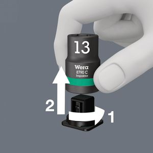 Produktbild für Steckschlüssel Wera Belt C Impaktor 1, 9-teilig