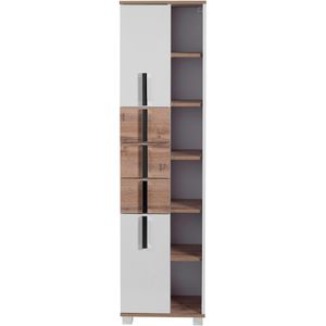 Produktbild für Badschrank Schildmeyer Luca 701153, mit 4 Füßen, weiß / eiche
